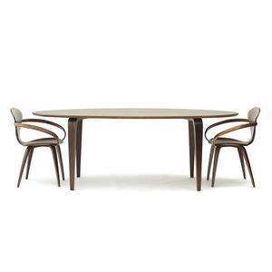 tavolo da pranzo moderno / in noce / ovale / professionale