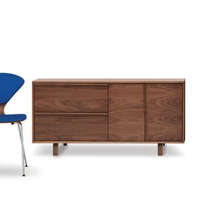 credenza moderna / in noce