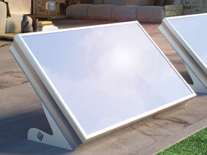 collettore solare termico piano / per scaldare l’acqua / isolante / con telaio in alluminio
