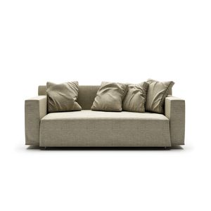 divano letto / moderno / in tessuto / in pelle
