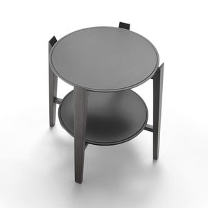 tavolo d'appoggio moderno / in legno / in metallo / tondo