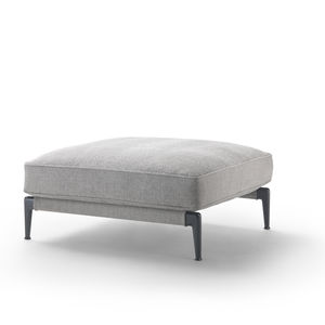 ottomana moderna / in tessuto / in pelle / con rivestimento rimovibile
