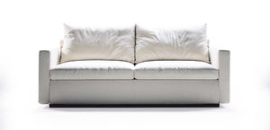 divano letto / moderno / in pelle / in tessuto