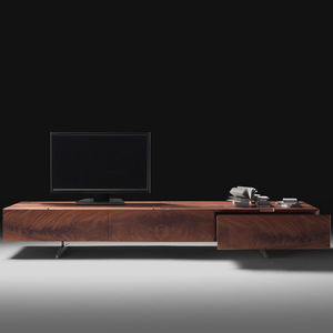mobile porta TV moderno / in legno / in vetro / alluminio