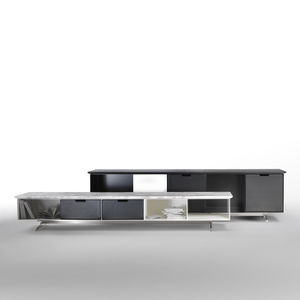 credenza moderna / in metallo / in pelle / in marmo
