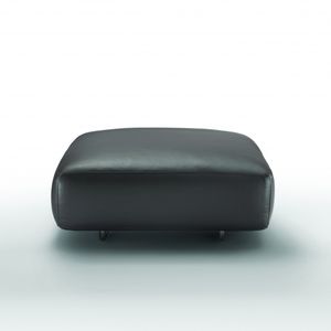 ottomana moderna / in tessuto / in pelle / con rivestimento rimovibile