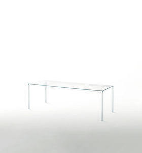 tavolo moderno / in vetro / rettangolare / quadrato