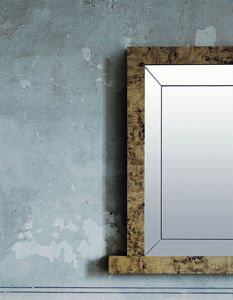 specchio a muro / moderno / quadrato / in legno