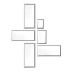 specchio a muro / moderno / rettangolare / in legno massiccio