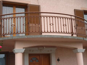 ringhiera in alluminio / a sbarre / da esterno / per scala
