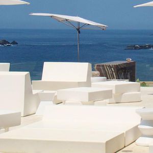 divanetto imbottito moderno / in tessuto / in pelle / in schiuma ad alta densità rivestita