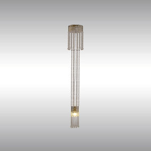 lampada a sospensione / classica / in vetro / in ottone