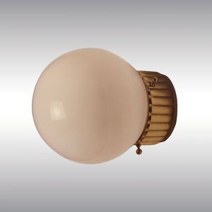 applique classica / in ottone / in vetro soffiato / LED
