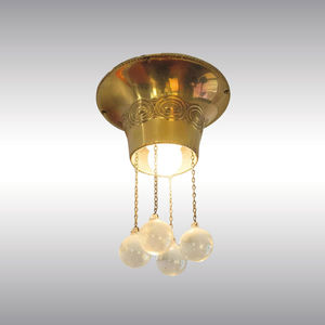 plafoniera classica / in vetro / in ottone / LED