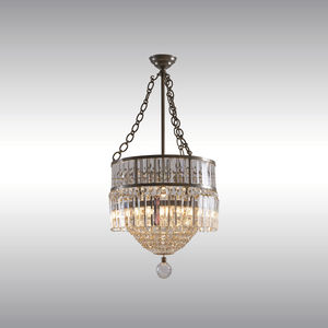 lampadario classico / in ottone / in vetro / a incandescenza
