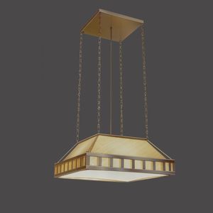 lampada a sospensione / classica / in vetro / in ottone