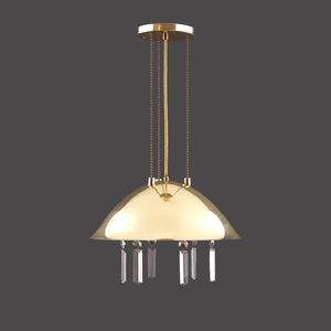 lampada a sospensione / classica / in cristallo / in nichel
