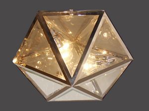 plafoniera classica / in vetro / in ottone / LED