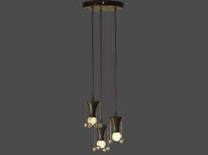 lampada a sospensione / classica / in ottone / da interno