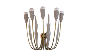 applique Art Deco / in ottone / a candelabro