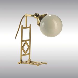 lampada da tavolo / classica / in vetro soffiato / in ottone