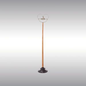 lampada da terra / classica / in ottone / in faggio