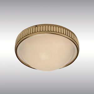 applique classica / in ottone / in vetro soffiato / LED