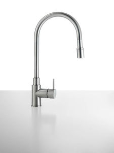 miscelatore in acciaio inox / da cucina / 1 foro