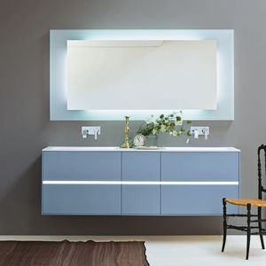 mobile lavabo sospeso / in legno / moderno / con cassetti