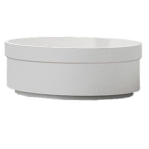 lavabo da semincasso / tondo / moderno