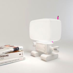 lampada da tavolo / design originale / in polietilene / in metallo