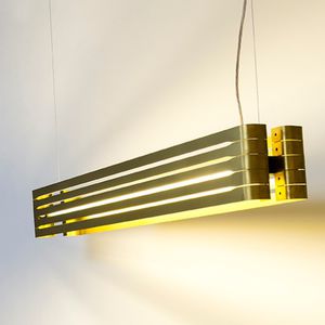 luce a sospensione / LED / lineare / in alluminio