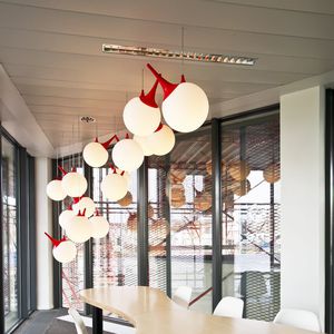 lampada a sospensione / design originale / in polietilene / in metallo