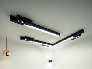 luce a sospensione / LED / lineare / in alluminio