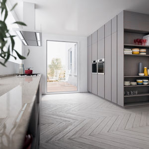 cucina moderna / in quercia / in legno laccato / in noce