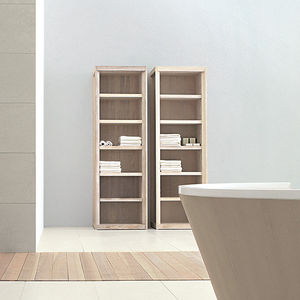 scaffale moderno / in frassino / da bagno