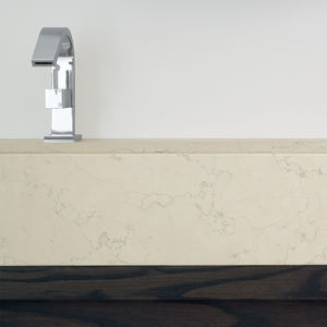 lavabo da appoggio / rettangolare / in pietra / moderno