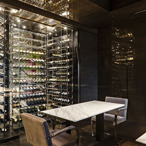 cantinetta per uso residenziale / da incasso / in acciaio inox
