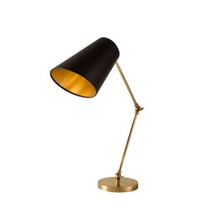 lampada da tavolo / moderna / in ottone / in cotone