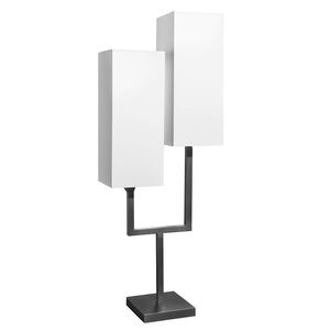 lampada da tavolo / moderna / in ottone / in cotone
