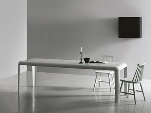 tavolo moderno / in lamiera / rettangolare / quadrato