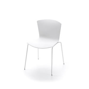 sedia moderna / imbottita / in tessuto / in legno compensato