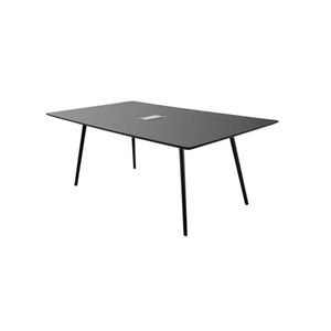 tavolo da riunione moderno / in MDF / in alluminio / rettangolare
