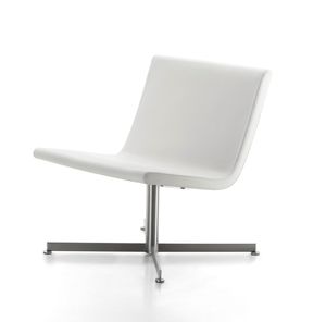 chauffeuse moderna / in tessuto / in acciaio inossidabile / con base a stella