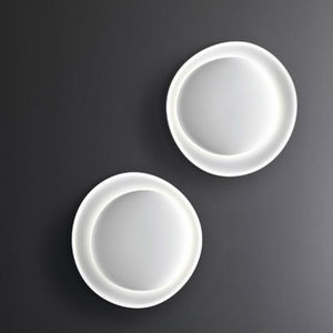 applique moderna / in policarbonato / LED / tonda