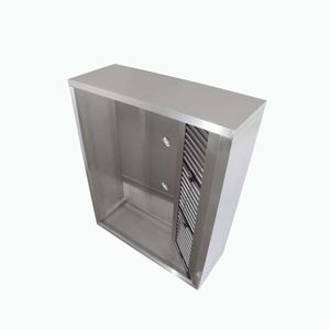 cappa a muro / con illuminazione integrata / professionale