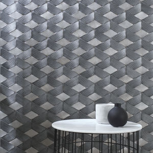 mosaico da interno / da parete / in metallo / lucido