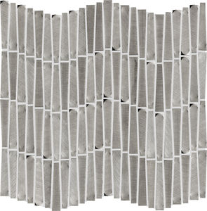 mosaico da interno / da parete / in alluminio / rettangolare