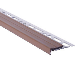 profilo di finitura bordo per gradino / in legno / in alluminio / in acciaio inox