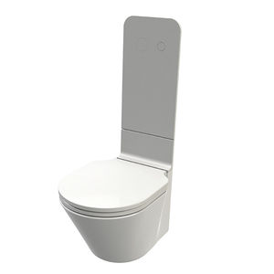 WC sospeso / in ceramica / con sciacquone ad incastro